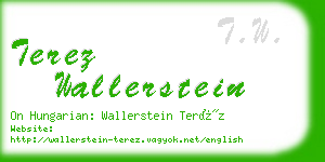 terez wallerstein business card